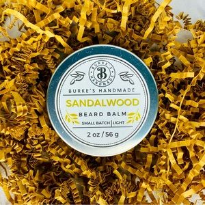 Burke’s Handmade Beard Balm - Sandalwood - Light - 2 oz.